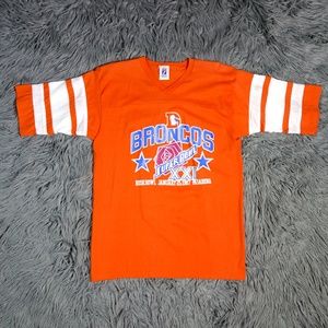80's vintage denver broncos shirt unisex size medium